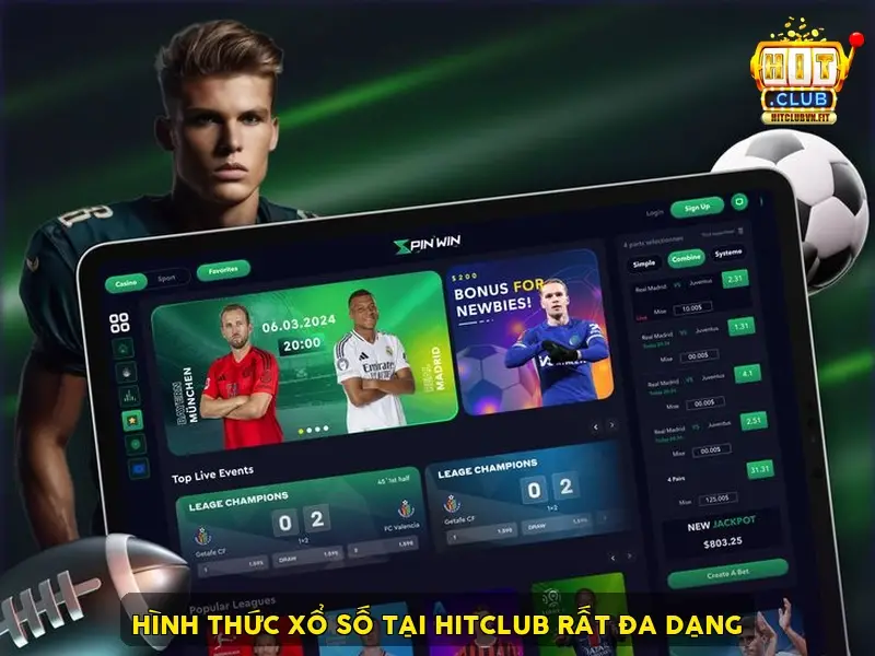 Hình thức xổ số tại HitClub rất đa dạng